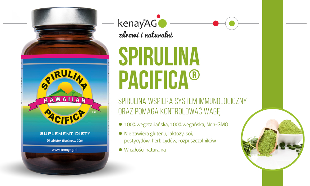 Spirulina Hawajska polskiej firmy KenayAG